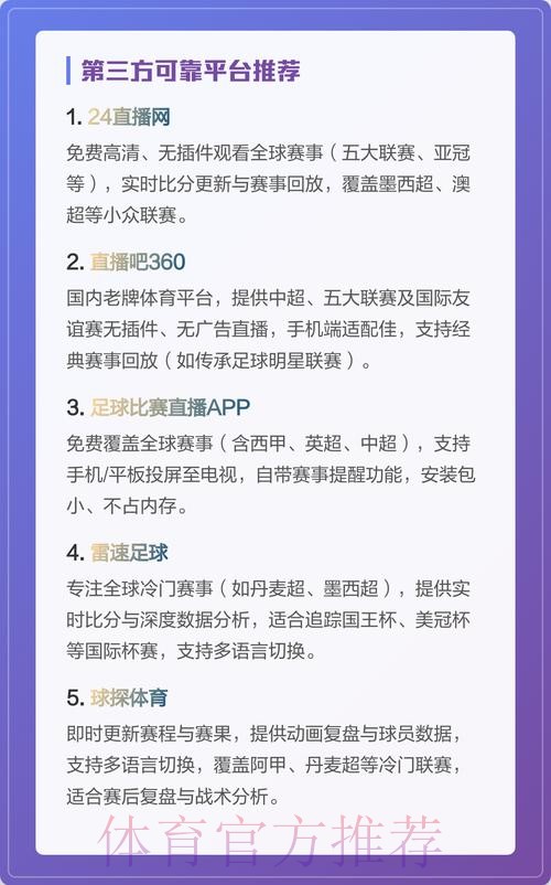 可免费观看世界杯直播的软件推荐